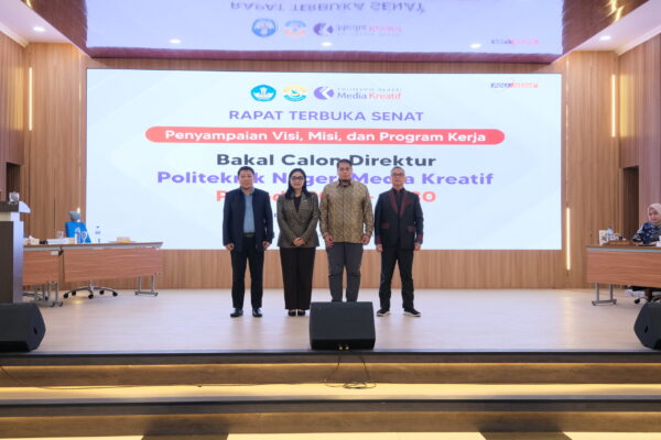 Penyampaian Visi, Misi, dan Program Kerja Bakal Calon Direktur Politeknik Negeri Media Kreatif Periode 2026 – 2030